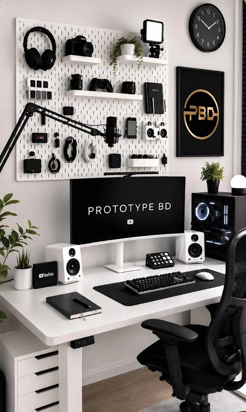 Creator pegboard setup